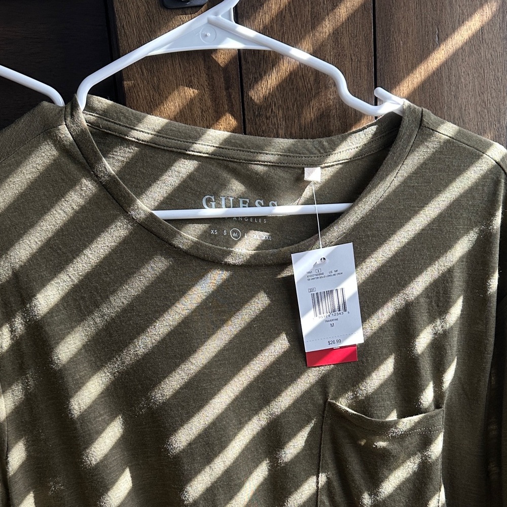 Guess Khaki Green Tee